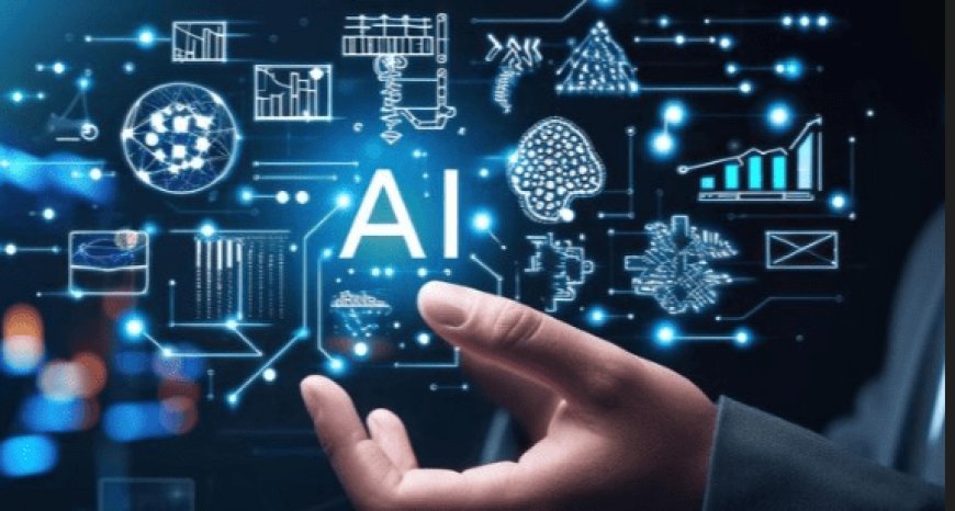 Diagram of an AI solution showcasing interconnected nodes and data processing for advanced technology and automation.