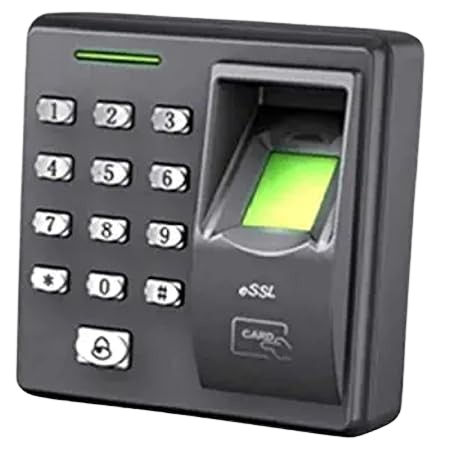 ESSL biometric door lock with fingerprint scanner and keypad.